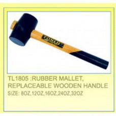 Молоток резиновый со сменной деревянной ручкой Tonlii серия TL1805