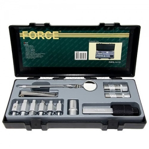 Набор Force 5122 (ключей слива масла, фильтросъемник, щупы, зеркало, свечные головки) 12 пр.